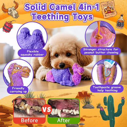 Dog Chew Toys for Aggressive Chewers, 2Pack Indestructible Dogs Bone Toy for Large Small Medium Breeds, Durable Tough Nylon Dog Toys To Keep Them Busy, Puppy Teething Dogs Toy Bone, Beef&Bacon Flavor