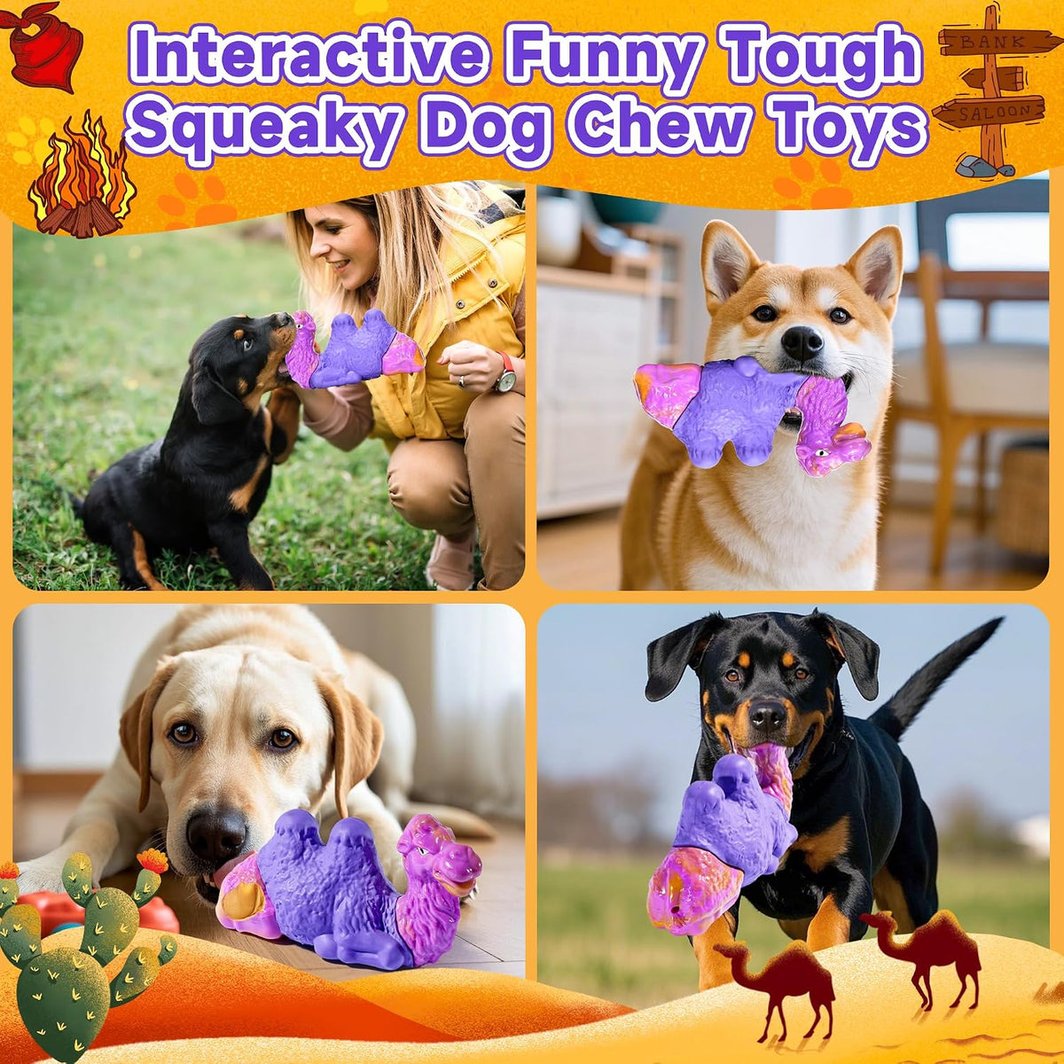 Dog Chew Toys for Aggressive Chewers, 2Pack Indestructible Dogs Bone Toy for Large Small Medium Breeds, Durable Tough Nylon Dog Toys To Keep Them Busy, Puppy Teething Dogs Toy Bone, Beef&Bacon Flavor