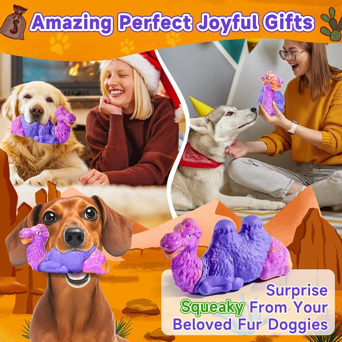 Dog Chew Toys for Aggressive Chewers, 2Pack Indestructible Dogs Bone Toy for Large Small Medium Breeds, Durable Tough Nylon Dog Toys To Keep Them Busy, Puppy Teething Dogs Toy Bone, Beef&Bacon Flavor