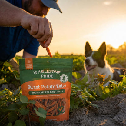 Sweet Potato Chews Healthy Dog Treats, 1 Ingredient, 8 oz
