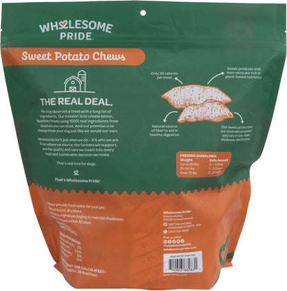 Sweet Potato Chews Healthy Dog Treats, 1 Ingredient, 8 oz
