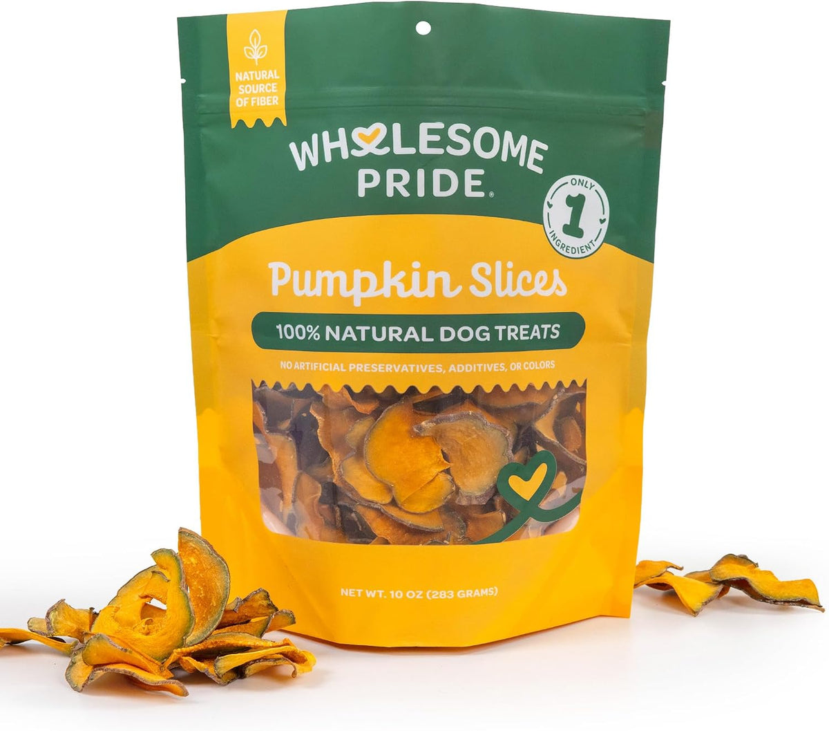 Pumpkin Slices Healthy Dog Treats, 1 Ingredient, 5 oz
