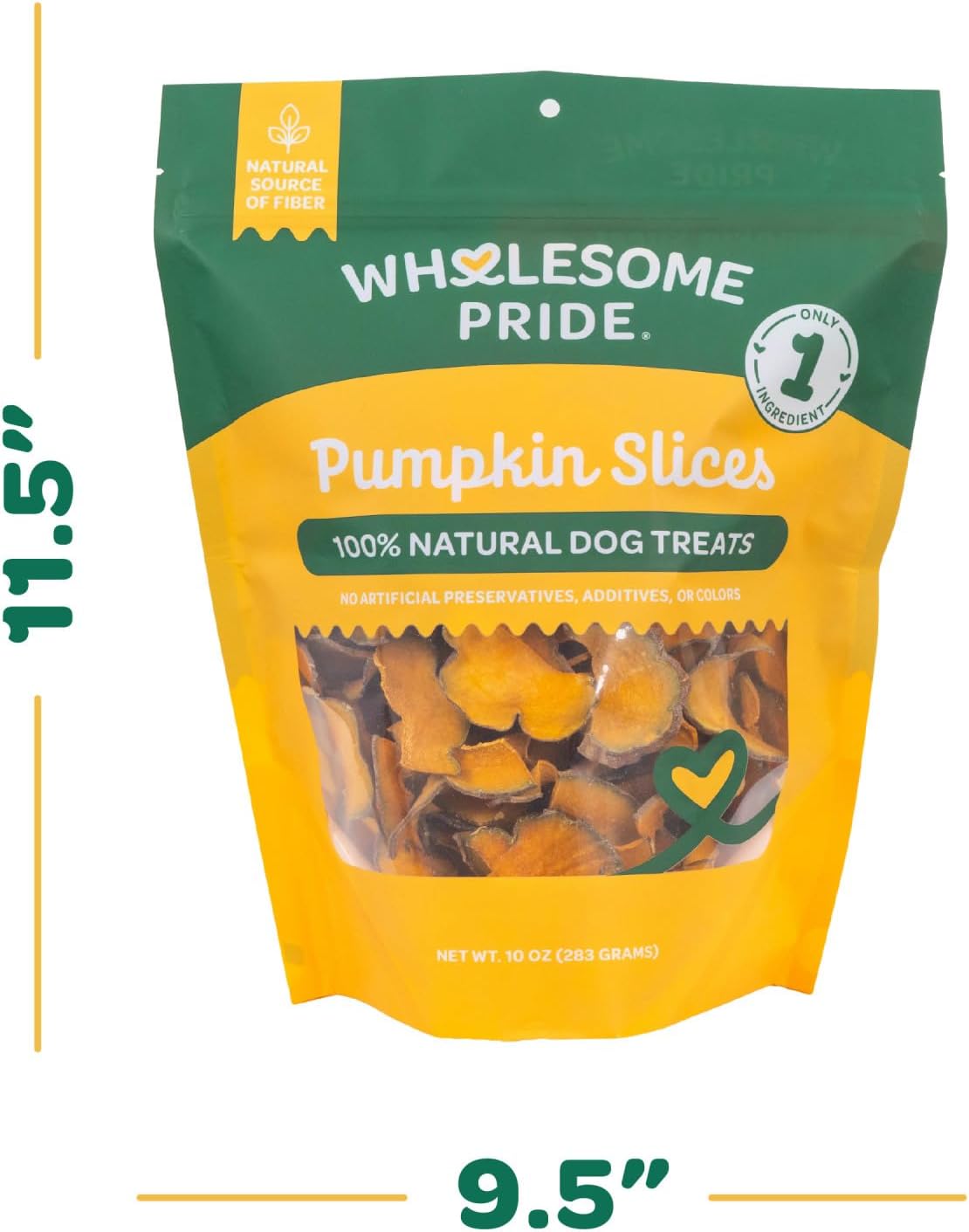 Pumpkin Slices Healthy Dog Treats, 1 Ingredient, 5 oz