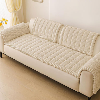 Couch Cover for Dogs, Washable Non Slip Plush Flannel Sofa Protector | Thick Flannel, Anti-Slip Backing, Pet Hair & Scratch Protection, Fits Sofa & Loveseat (27.6" x 59") - Colors A