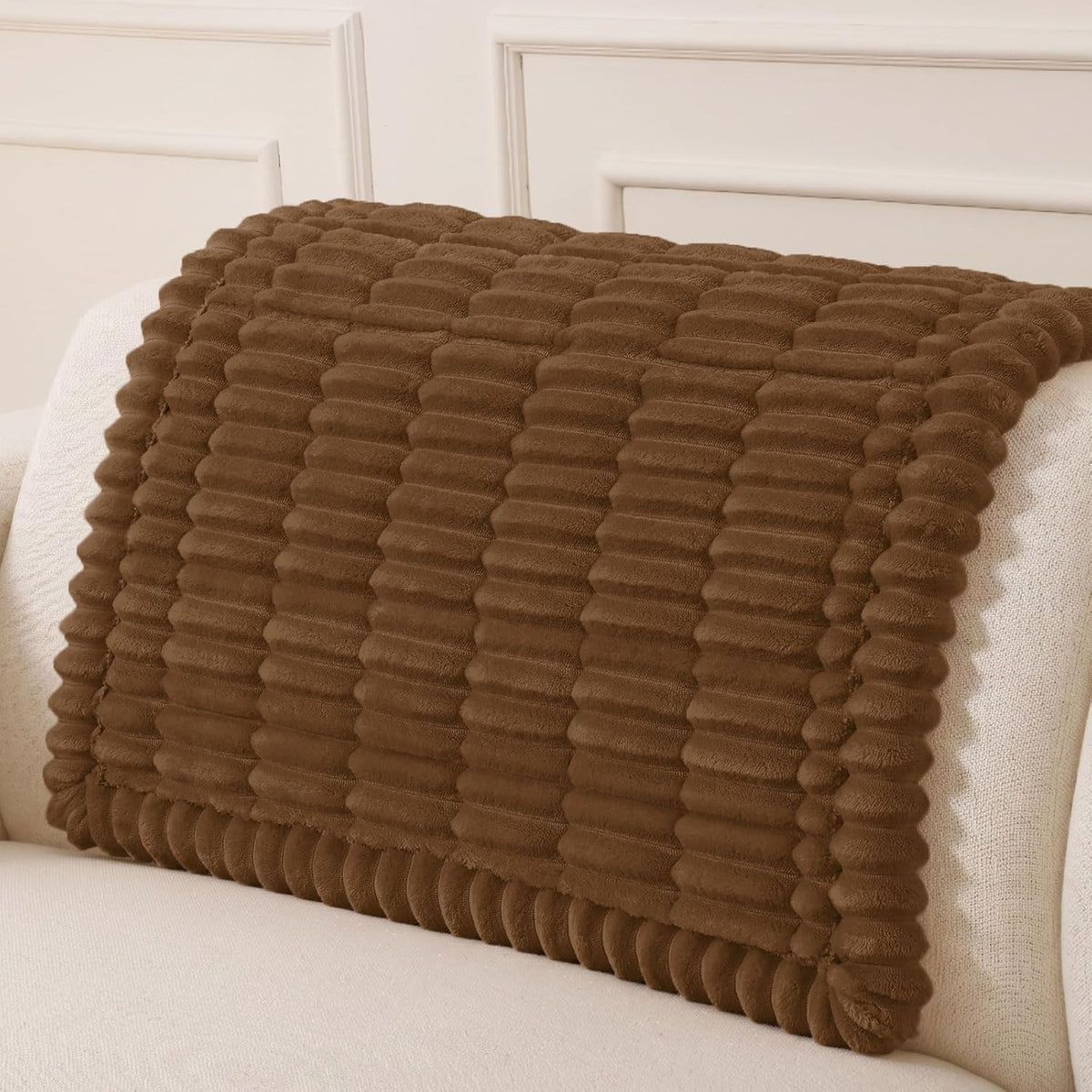 Couch Cover for Dogs, Washable Non Slip Plush Flannel Sofa Protector | Thick Flannel, Anti-Slip Backing, Pet Hair & Scratch Protection, Fits Sofa & Loveseat (27.6" x 59") - Colors A