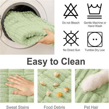 Couch Cover for Dogs, Washable Non Slip Plush Flannel Sofa Protector | Thick Flannel, Anti-Slip Backing, Pet Hair & Scratch Protection, Fits Sofa & Loveseat (27.6" x 59") - Colors A