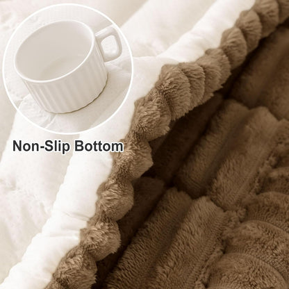 Couch Cover for Dogs, Washable Non Slip Plush Flannel Sofa Protector | Thick Flannel, Anti-Slip Backing, Pet Hair & Scratch Protection, Fits Sofa & Loveseat (27.6" x 59") - Colors A