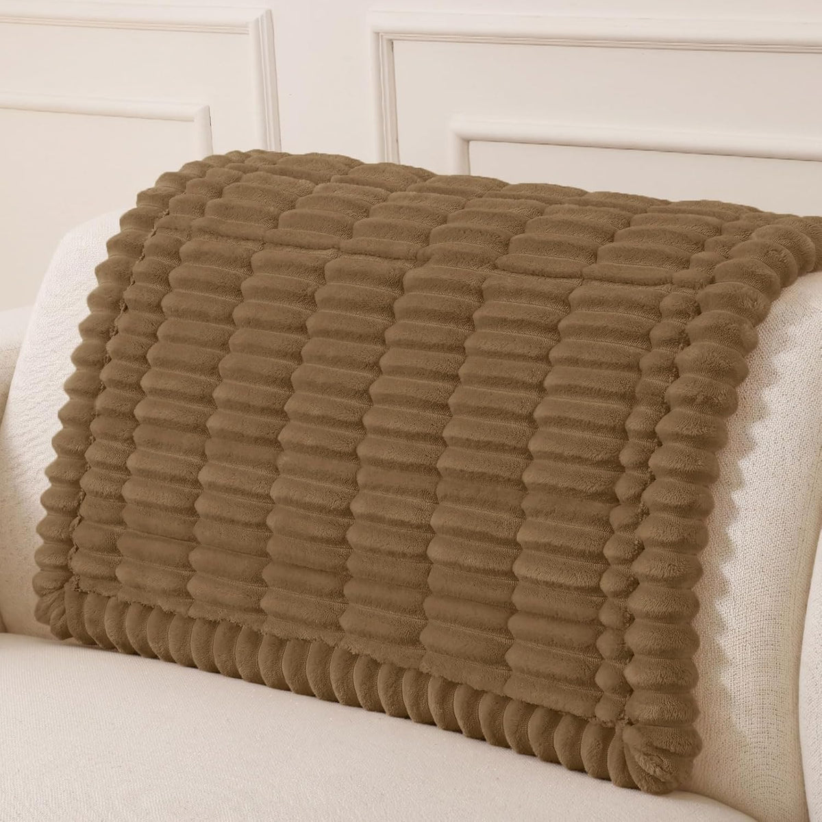 Couch Cover for Dogs, Washable Non Slip Plush Flannel Sofa Protector | Thick Flannel, Anti-Slip Backing, Pet Hair & Scratch Protection, Fits Sofa & Loveseat (27.6" x 59") - Colors A