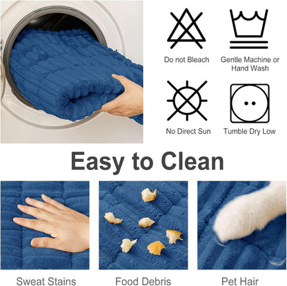 Couch Cover for Dogs, Washable Non Slip Plush Flannel Sofa Protector | Thick Flannel, Anti-Slip Backing, Pet Hair & Scratch Protection, Fits Sofa & Loveseat (27.6" x 59") - Colors A