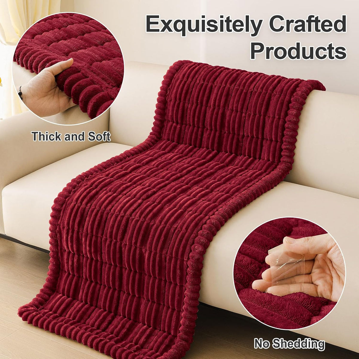 Couch Cover for Dogs, Washable Non Slip Plush Flannel Sofa Protector | Thick Flannel, Anti-Slip Backing, Pet Hair & Scratch Protection, Fits Sofa & Loveseat (27.6" x 59") - Colors A