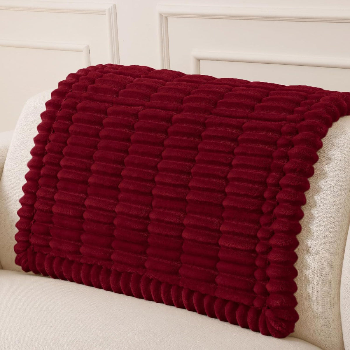 Couch Cover for Dogs, Washable Non Slip Plush Flannel Sofa Protector | Thick Flannel, Anti-Slip Backing, Pet Hair & Scratch Protection, Fits Sofa & Loveseat (27.6" x 59") - Colors A