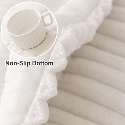 Couch Cover for Dogs, Washable Non Slip Plush Flannel Sofa Protector | Thick Flannel, Anti-Slip Backing, Pet Hair & Scratch Protection, Fits Sofa & Loveseat (27.6" x 59") - Colors A