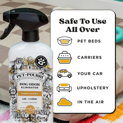 Pet- Air+Fabric Pet Odor Deodorizer Spray, Pawsitively Fresh 16 Fl Oz
