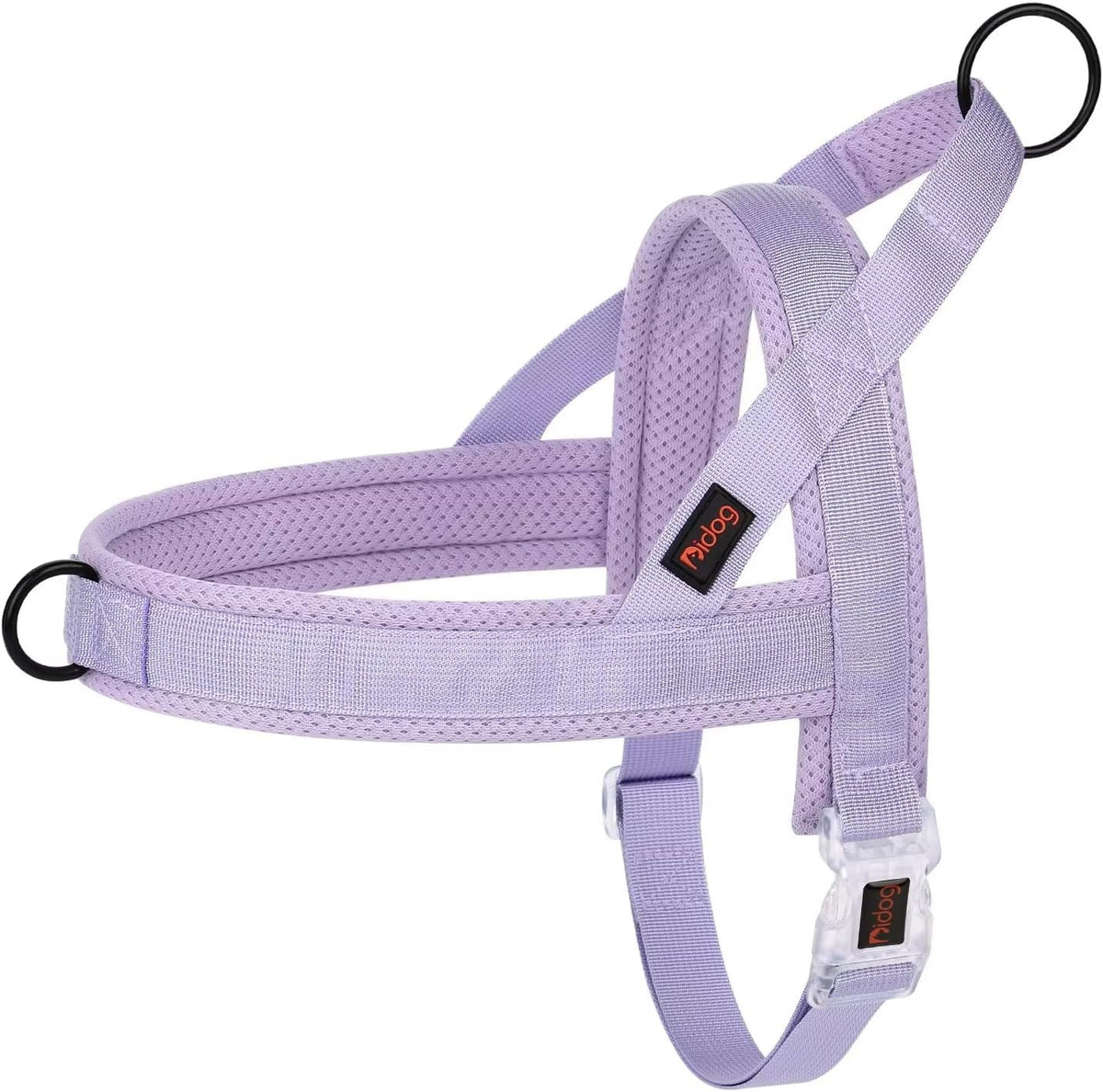 No Pull Dog Harness with Breathable Mesh Padded, Quick Fit and Easy on Dog Vest Harness for Small Medium Large Dogs Training Walking(Purple,M)