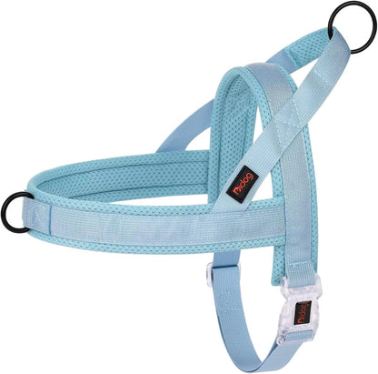 No Pull Dog Harness with Breathable Mesh Padded, Quick Fit and Easy on Dog Vest Harness for Small Medium Large Dogs Training Walking(Purple,M)