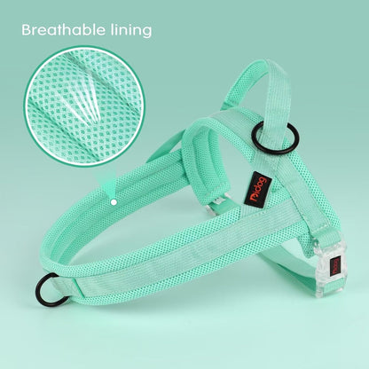 No Pull Dog Harness with Breathable Mesh Padded, Quick Fit and Easy on Dog Vest Harness for Small Medium Large Dogs Training Walking(Purple,M)
