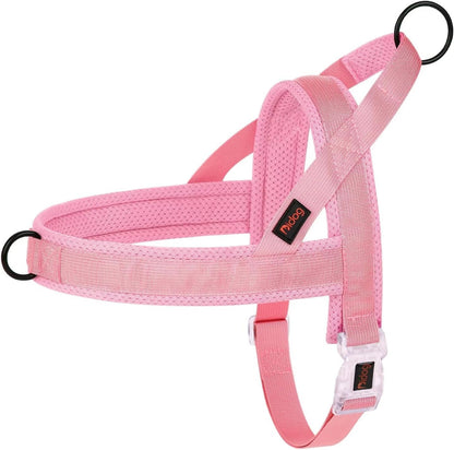 No Pull Dog Harness with Breathable Mesh Padded, Quick Fit and Easy on Dog Vest Harness for Small Medium Large Dogs Training Walking(Purple,M)