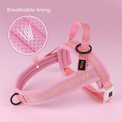 No Pull Dog Harness with Breathable Mesh Padded, Quick Fit and Easy on Dog Vest Harness for Small Medium Large Dogs Training Walking(Purple,M)