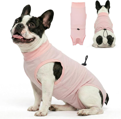 Dog Surgery Recovery Suit, Soft Cotton Dog Spay Surgical Onesie