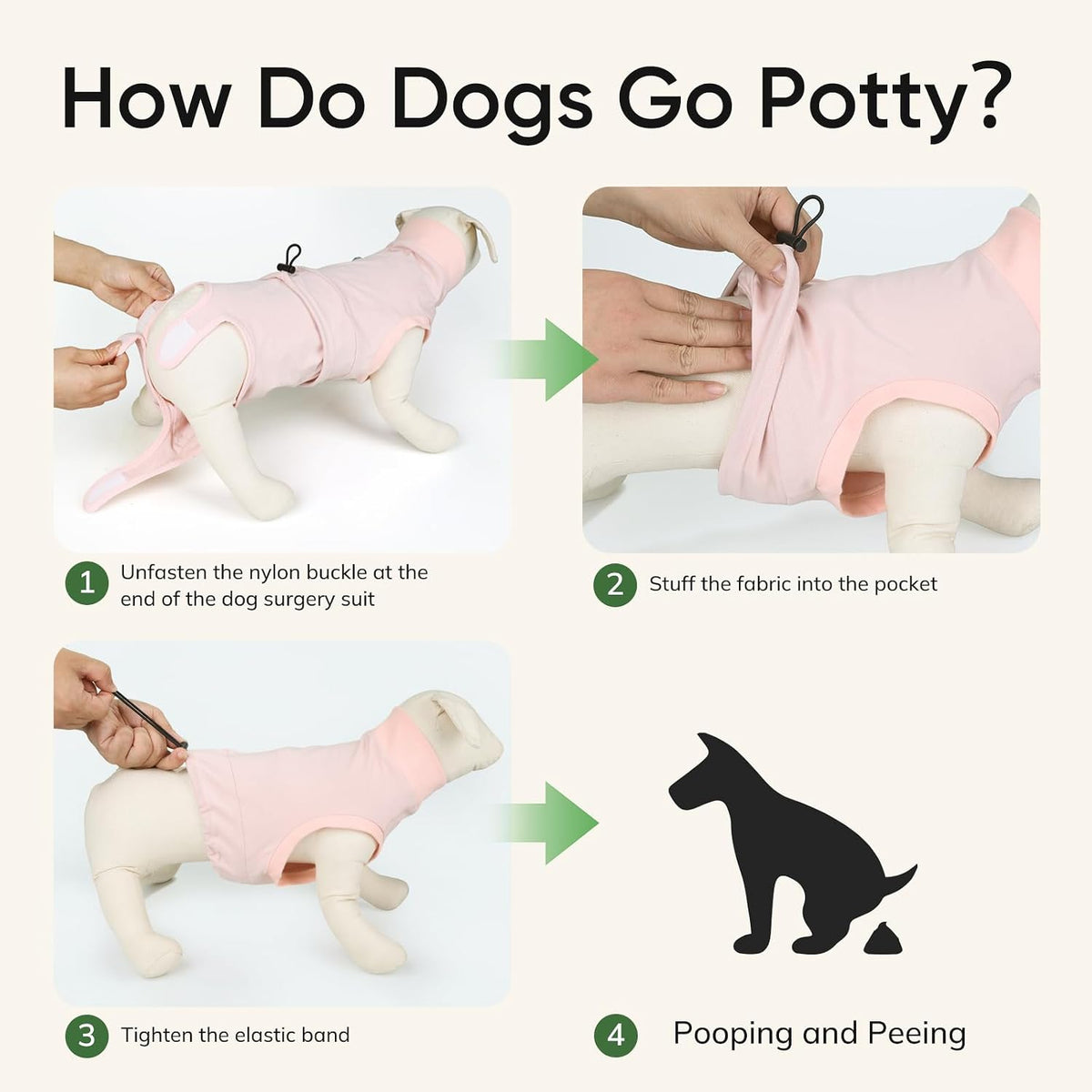 Dog Surgery Recovery Suit, Soft Cotton Dog Spay Surgical Onesie