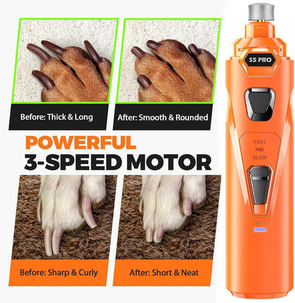 Whisper Quiet Dog Nail Grinder Safe & Stress-Free for Sensitive Dogs Cats
