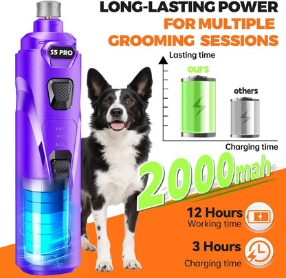 Whisper Quiet Dog Nail Grinder Safe & Stress-Free for Sensitive Dogs Cats