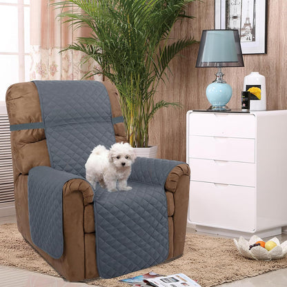Reversible Sofa Cover Couch Cover for Dogs, Coffee/Beige | 68''Sofa Mat Washable, Pet Friendly, Elastic Straps, Water Repellent, Furniture Protector for 3 Cushion Couch - Colors B