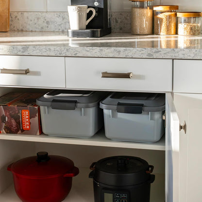 Dog Food Storage Container, Up to 30 lbs, Black
