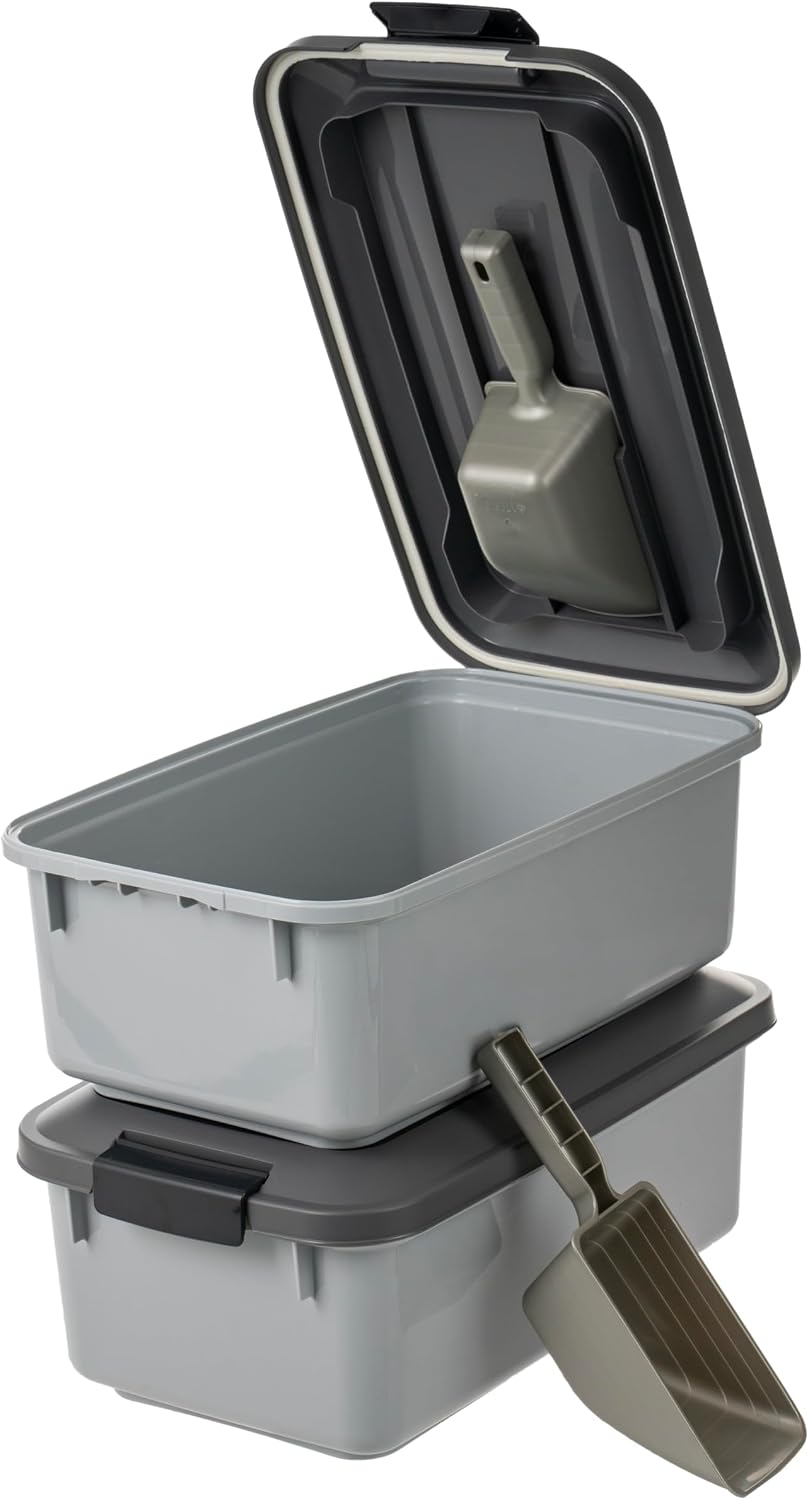 Dog Food Storage Container, Up to 30 lbs, Black