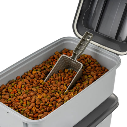 Dog Food Storage Container, Up to 30 lbs, Black