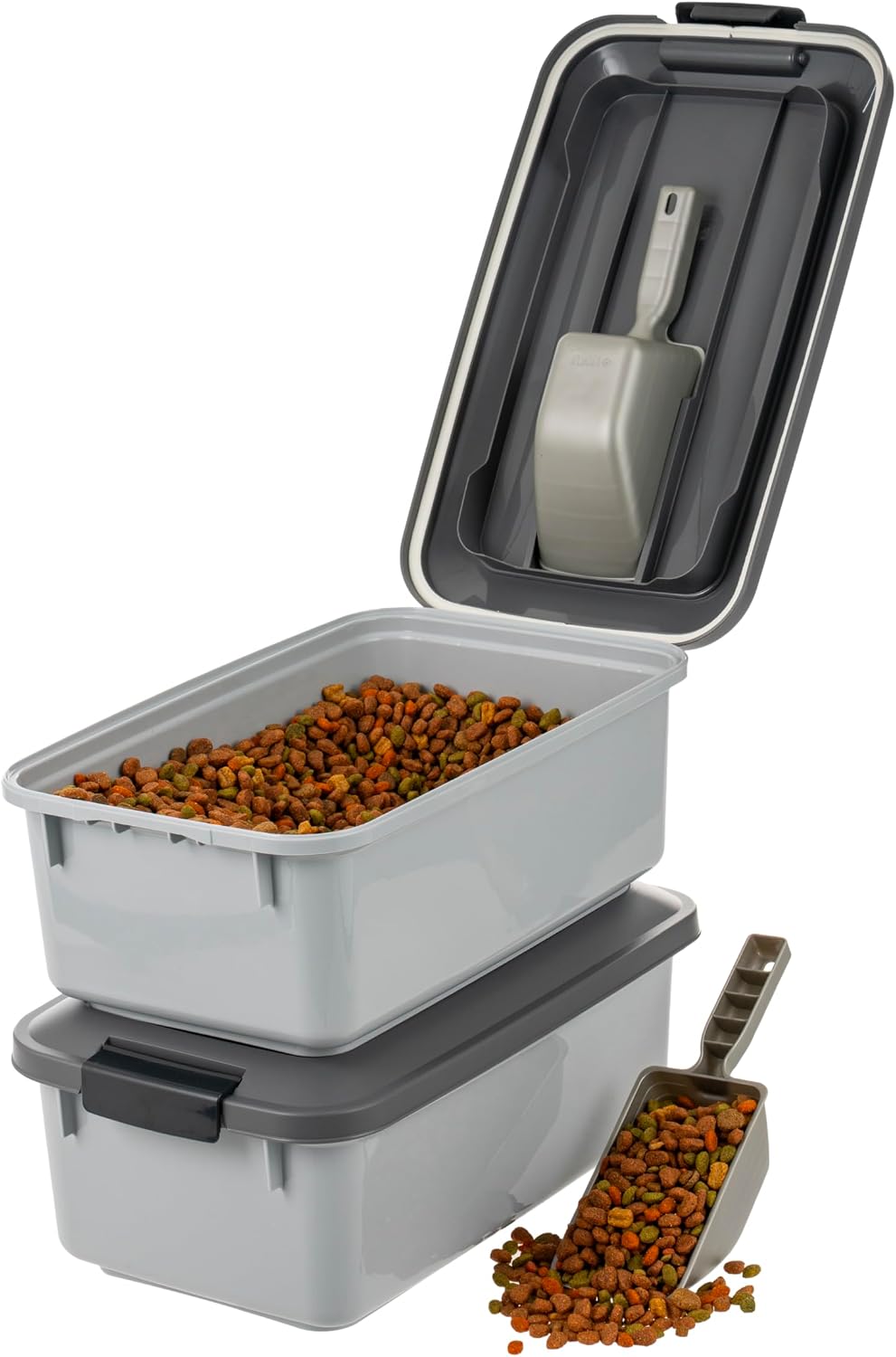 Dog Food Storage Container, Up to 30 lbs, Black