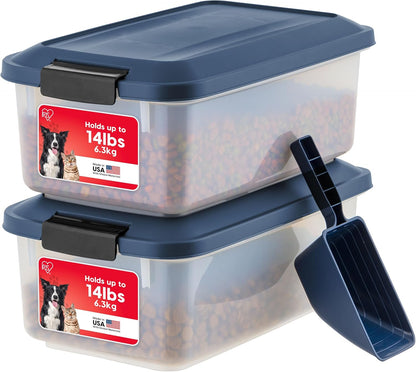 Dog Food Storage Container, Up to 30 lbs, Black