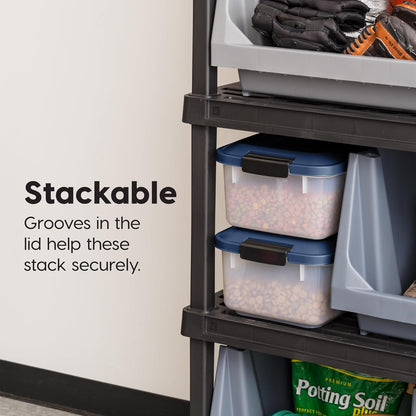 Dog Food Storage Container, Up to 30 lbs, Black