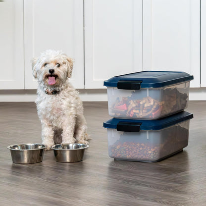 Dog Food Storage Container, Up to 30 lbs, Black