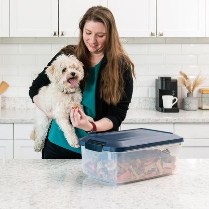Dog Food Storage Container, Up to 30 lbs, Black