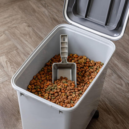 Dog Food Storage Container, Up to 30 lbs, Black