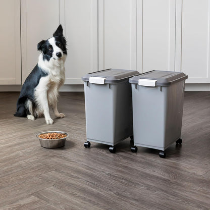 Dog Food Storage Container, Up to 30 lbs, Black