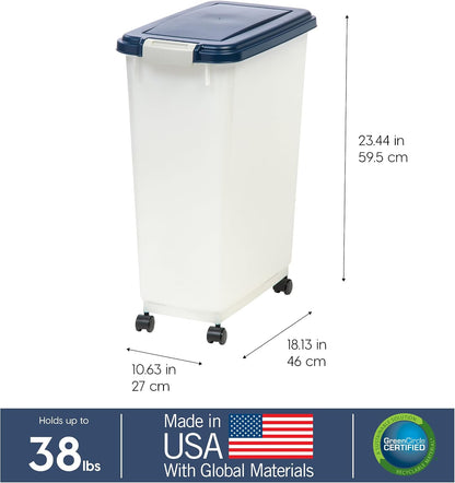 Dog Food Storage Container, Up to 30 lbs, Black
