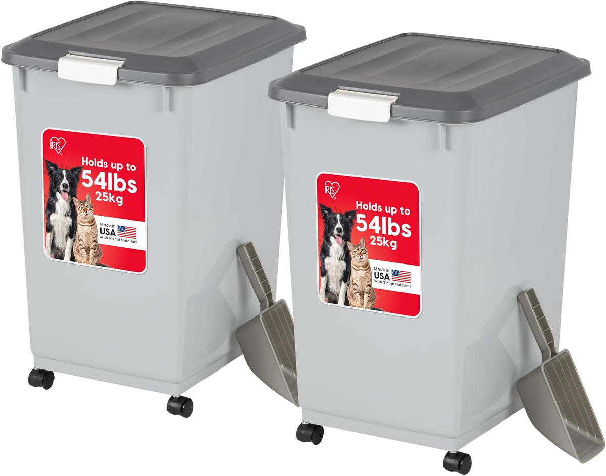 Dog Food Storage Container, Up to 30 lbs, Black
