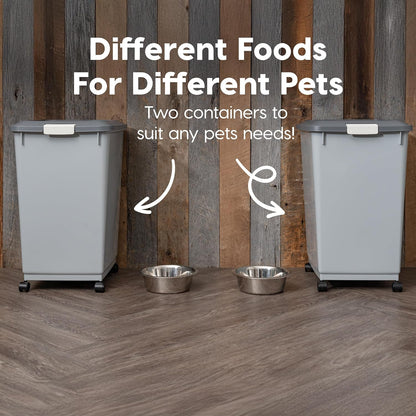 Dog Food Storage Container, Up to 30 lbs, Black