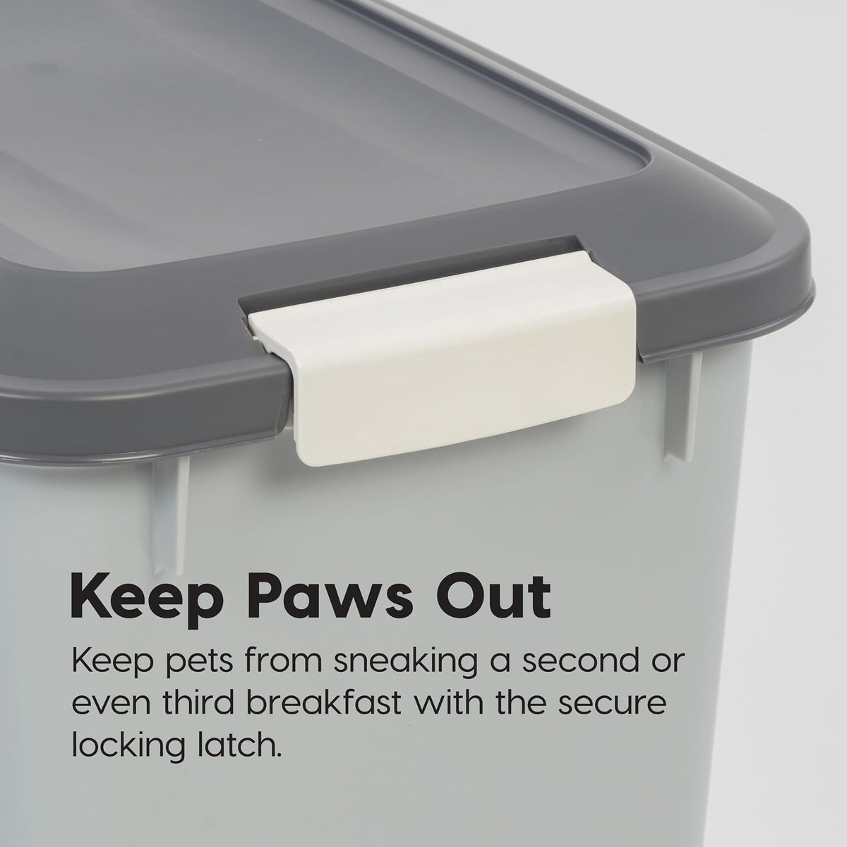 Dog Food Storage Container, Up to 30 lbs, Black