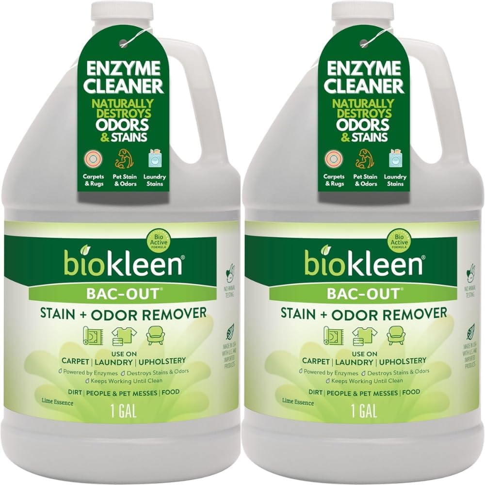 Bac Out Enzyme Cleaner, Stain & Pet Odor Eliminator, Lime Scent