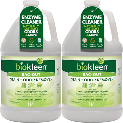 Bac Out Enzyme Cleaner, Stain & Pet Odor Eliminator, Lime Scent
