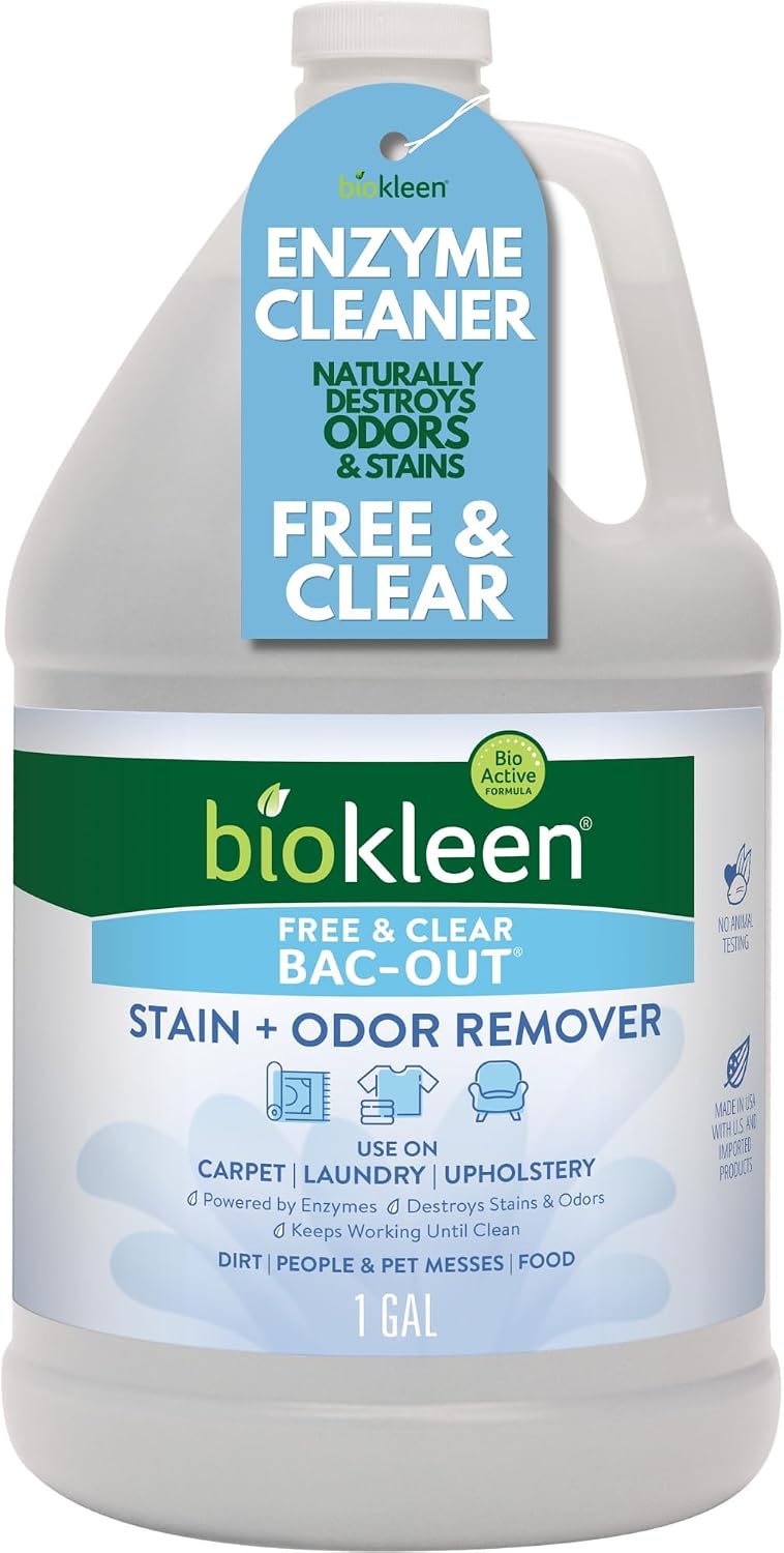 Bac Out Enzyme Cleaner, Stain & Pet Odor Eliminator, Lime Scent