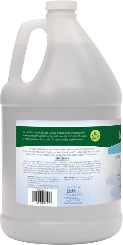 Bac Out Enzyme Cleaner, Stain & Pet Odor Eliminator, Lime Scent