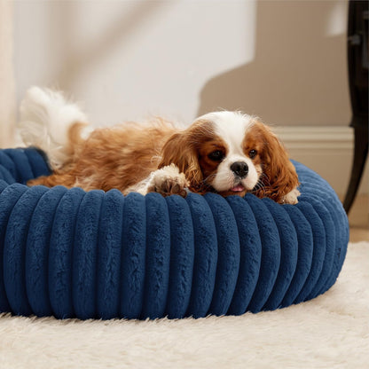 ComfyFleece® Donut Dog Bed Medium Size Dog with Washable Cover