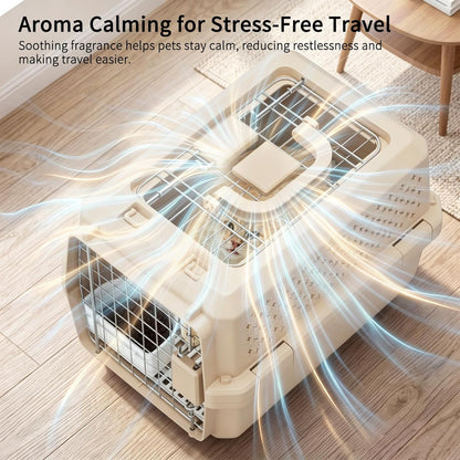 Airline-Approved Pet Carrier: Hard-Sided Crate for Cats & Dogs