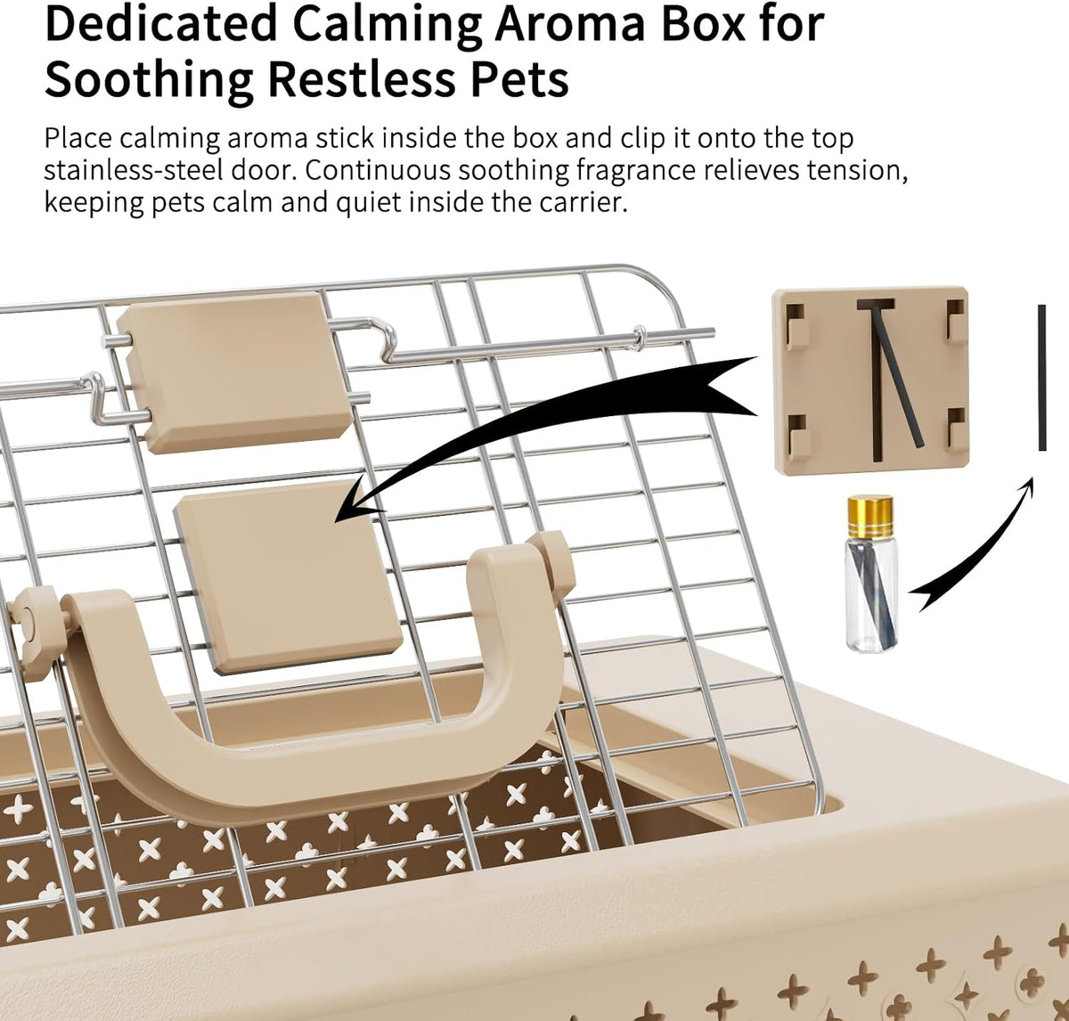 Airline-Approved Pet Carrier: Hard-Sided Crate for Cats & Dogs