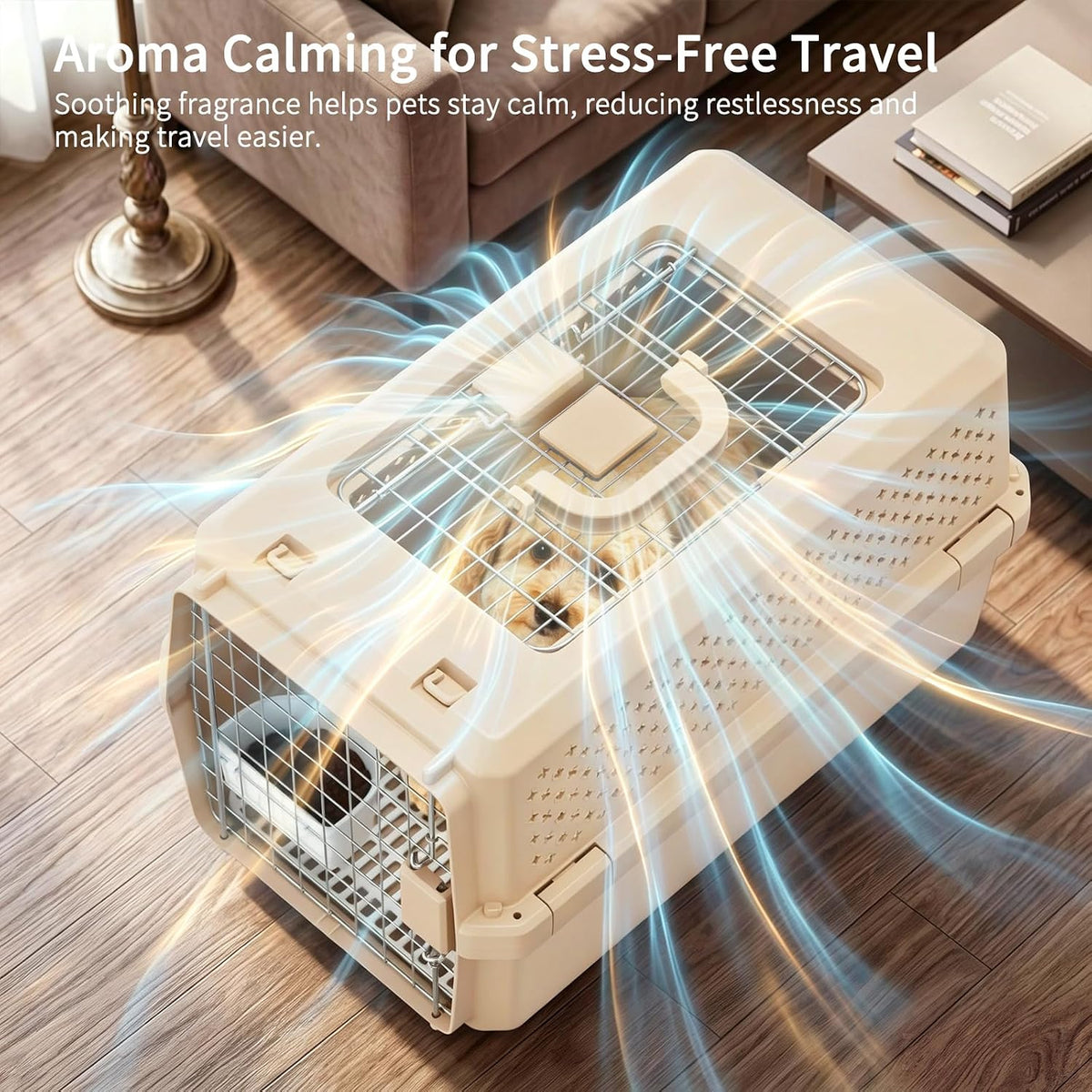 Airline-Approved Pet Carrier: Hard-Sided Crate for Cats & Dogs