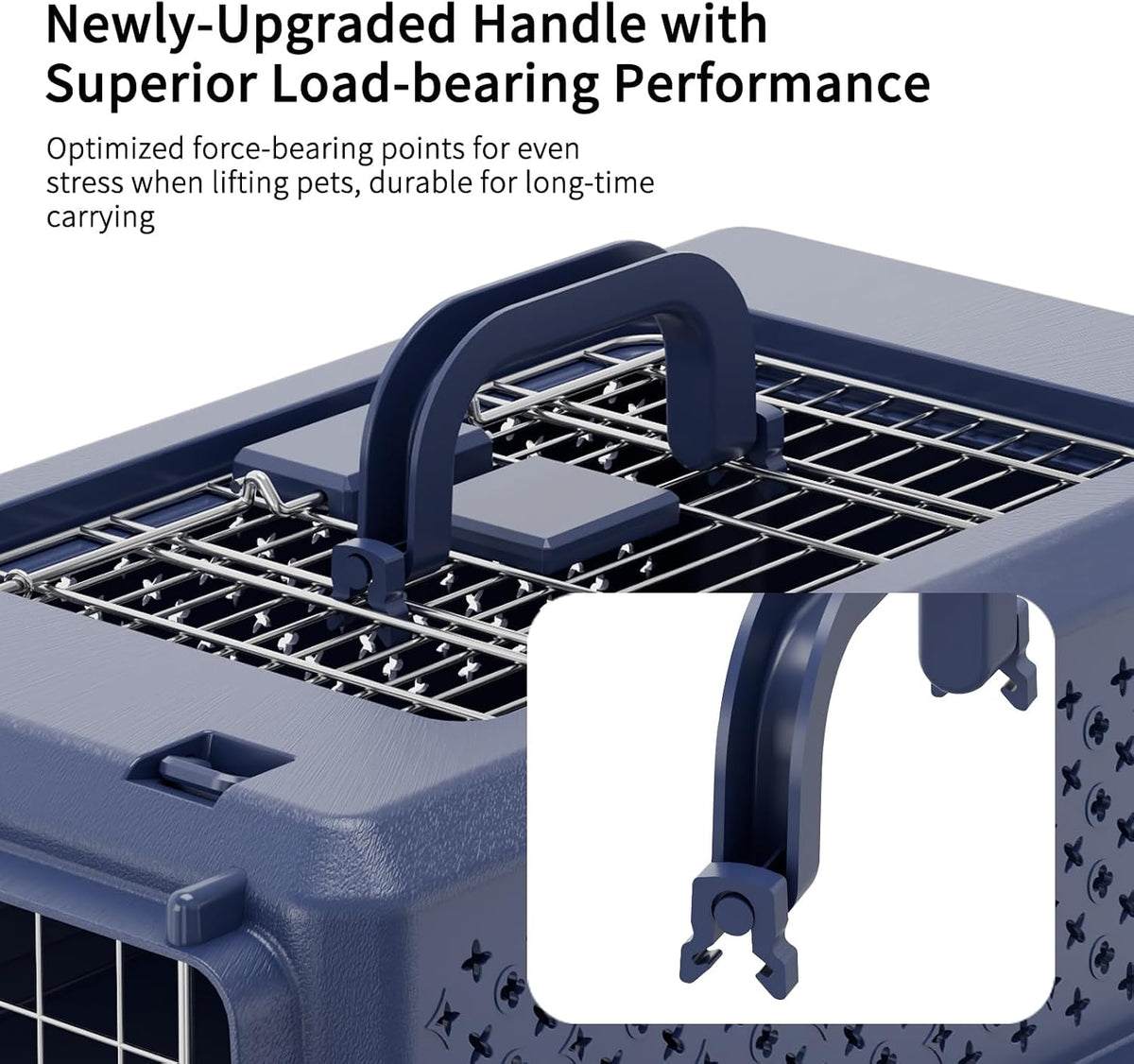 Airline-Approved Pet Carrier: Hard-Sided Crate for Cats & Dogs